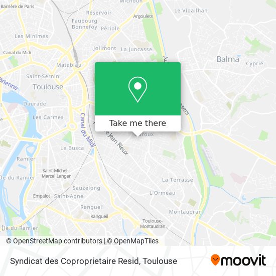 Syndicat des Coproprietaire Resid map