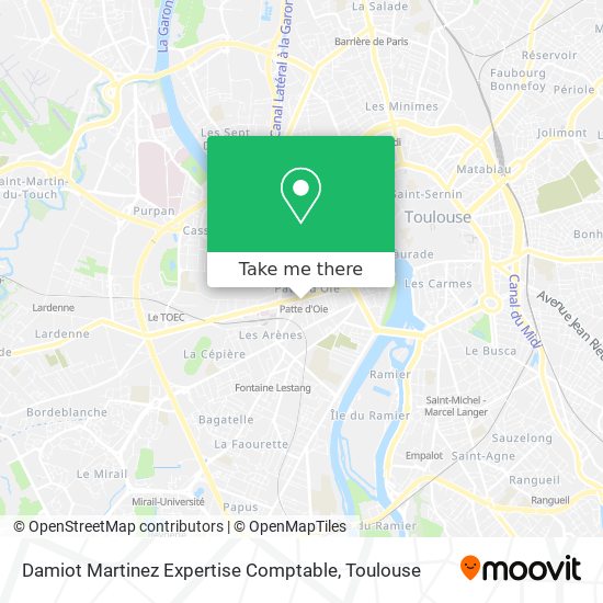 Damiot Martinez Expertise Comptable map