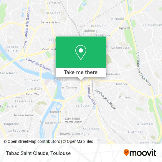 Tabac Saint Claude map