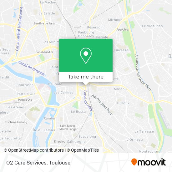 O2 Care Services map