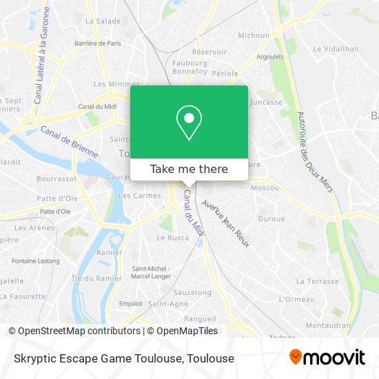 Skryptic Escape Game Toulouse map