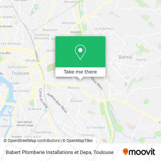 Babert Plomberie Installations et Depa map