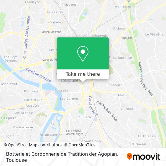 Botterie et Cordonnerie de Tradition der Agopian map