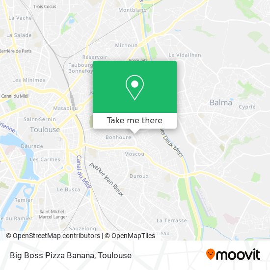 Big Boss Pizza Banana map