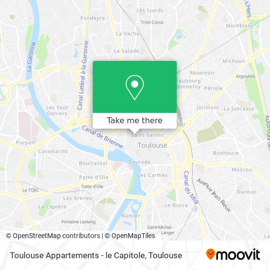 Mapa Toulouse Appartements - le Capitole