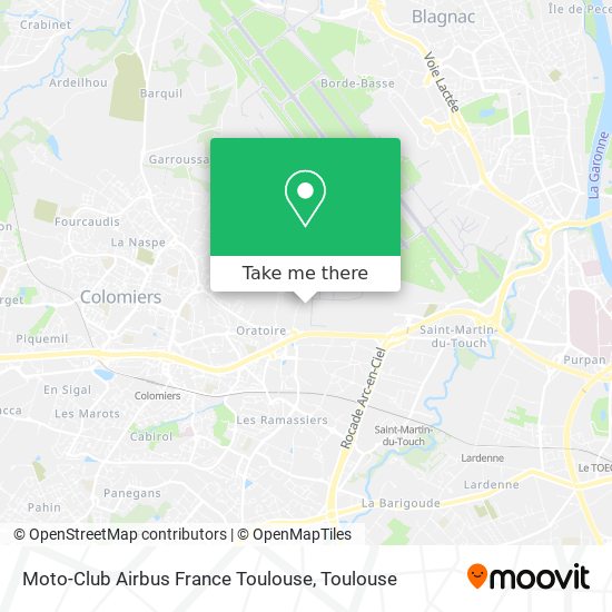 Moto-Club Airbus France Toulouse map