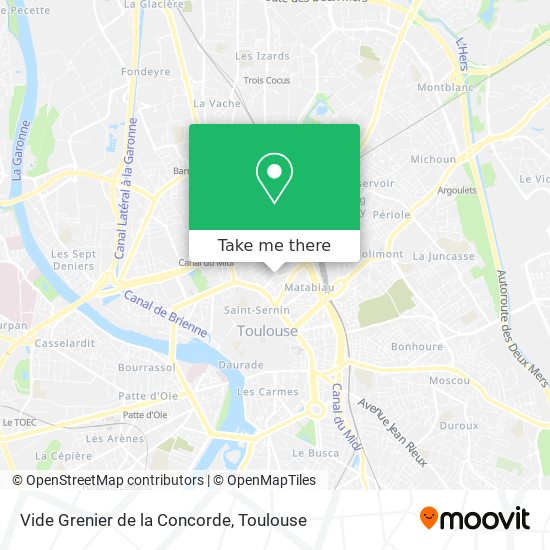 Vide Grenier de la Concorde map