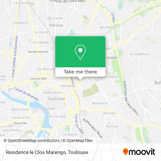Residence le Clos Marengo map
