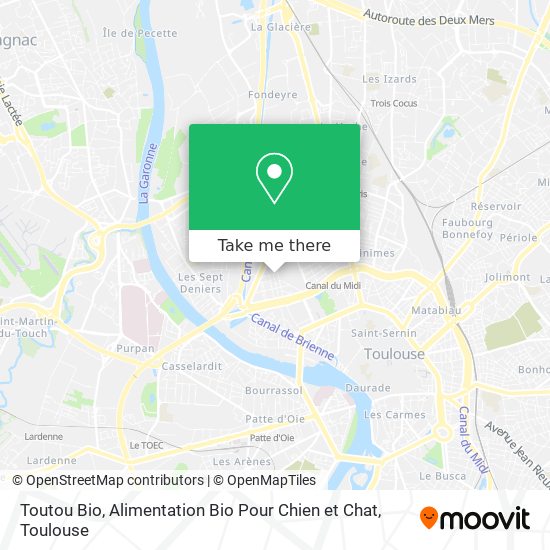 Toutou Bio, Alimentation Bio Pour Chien et Chat map