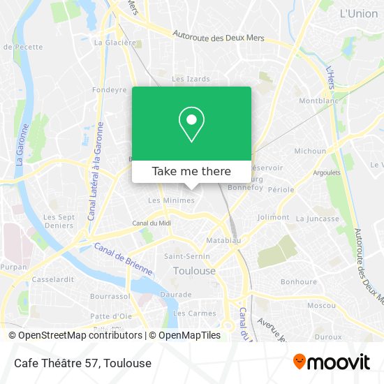 Mapa Cafe Théâtre 57