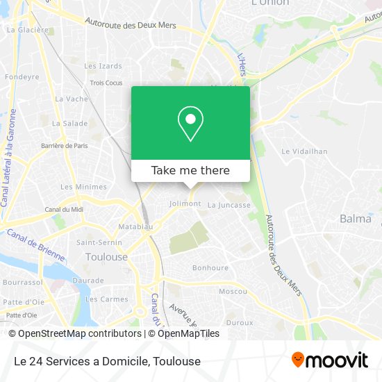 Le 24 Services a Domicile map