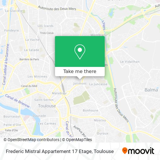 Frederic Mistral Appartement 17 Etage map