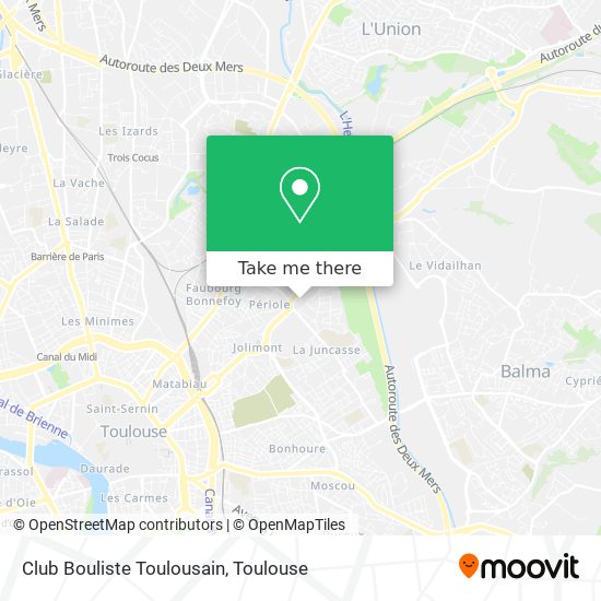 Club Bouliste Toulousain map