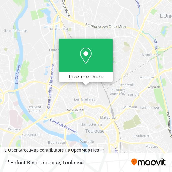 Mapa L' Enfant Bleu Toulouse