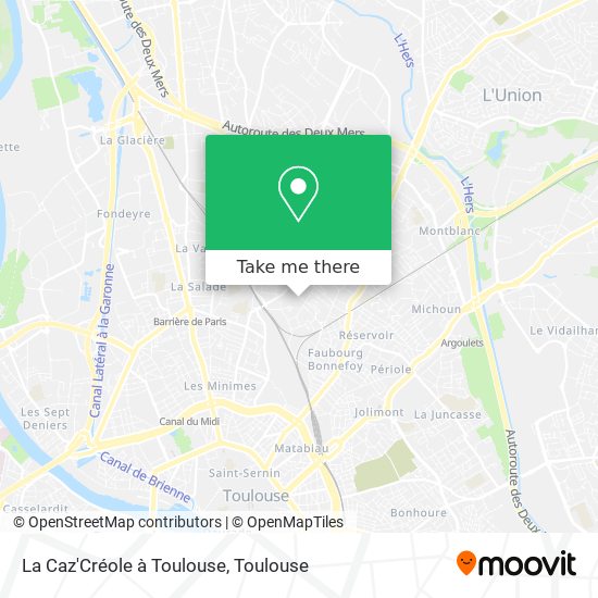 Mapa La Caz'Créole à Toulouse