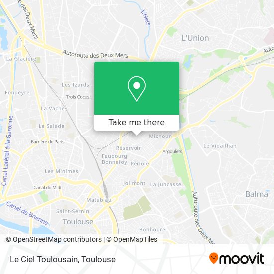 Le Ciel Toulousain map