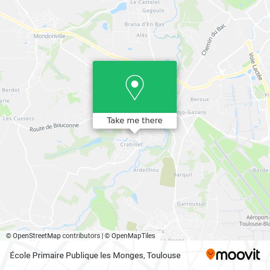 Mapa École Primaire Publique les Monges