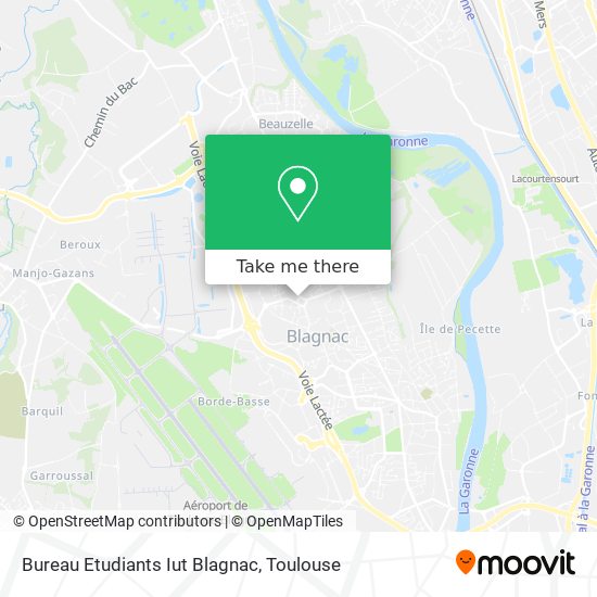 Bureau Etudiants Iut Blagnac map