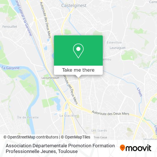 Association Départementale Promotion Formation Professionnelle Jeunes map