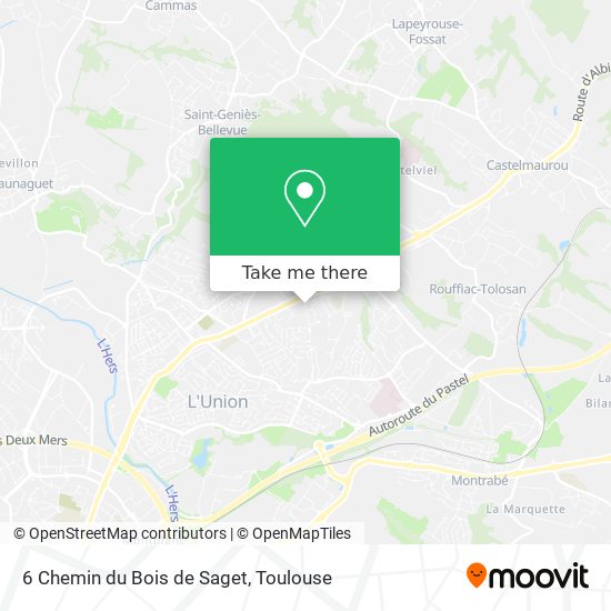 6 Chemin du Bois de Saget map