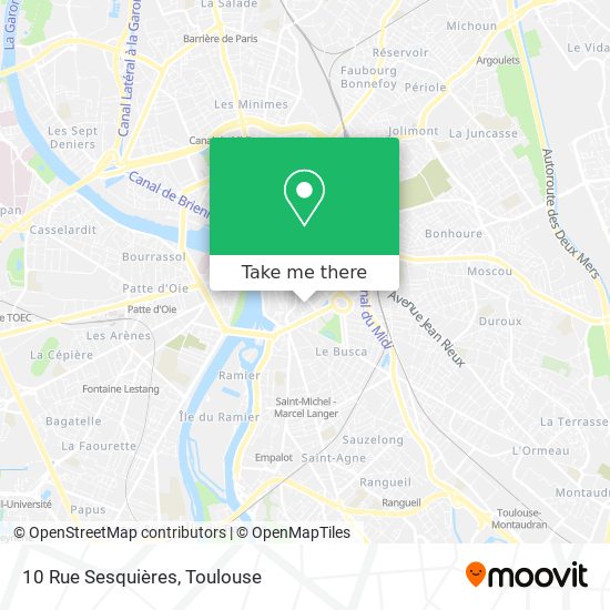 Mapa 10 Rue Sesquières