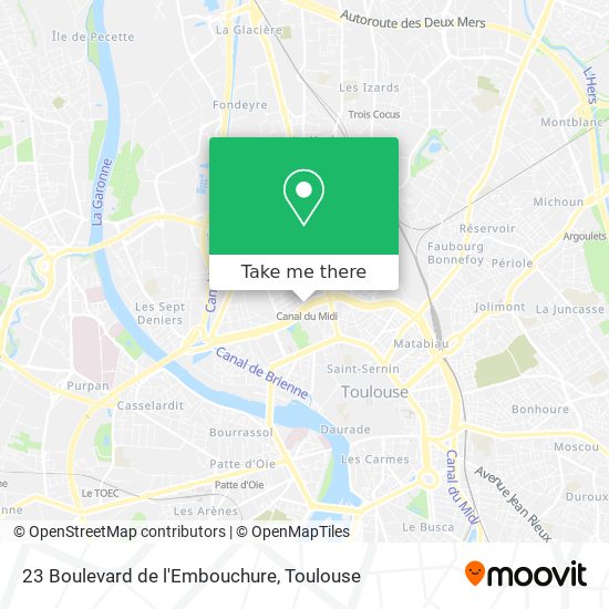 Mapa 23 Boulevard de l'Embouchure