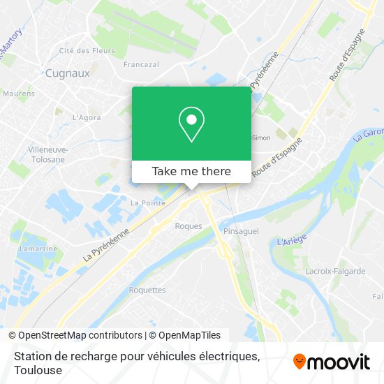 Mapa Station de recharge pour véhicules électriques