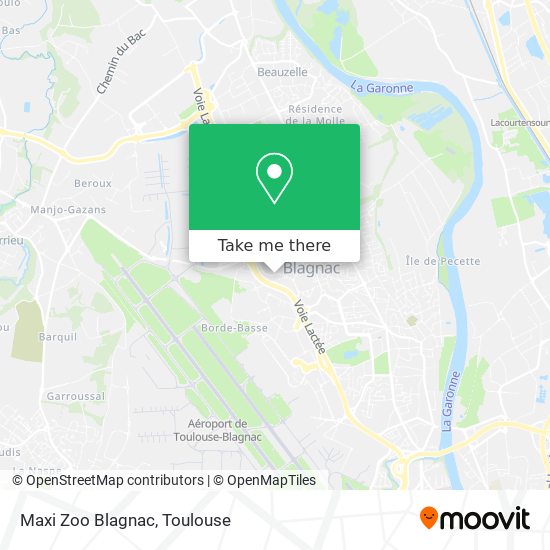 Maxi Zoo Blagnac map