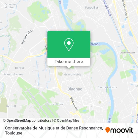 Conservatoire de Musique et de Danse Résonnance map