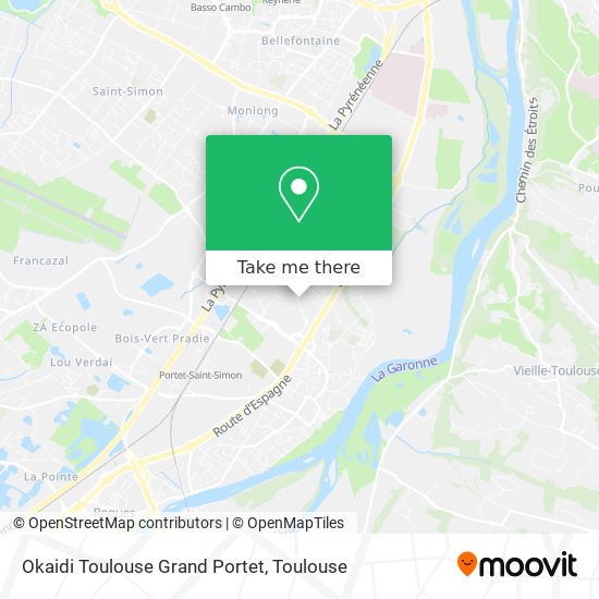 Okaidi Toulouse Grand Portet map