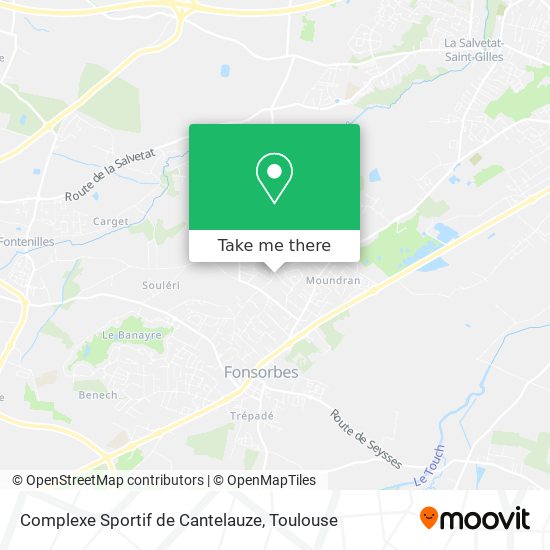 Complexe Sportif de Cantelauze map