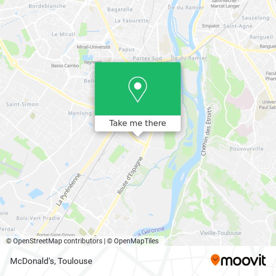 McDonald's map