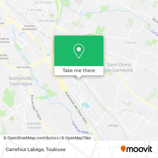 Carrefour Labège map