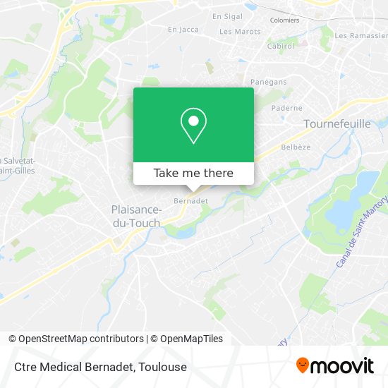 Ctre Medical Bernadet map