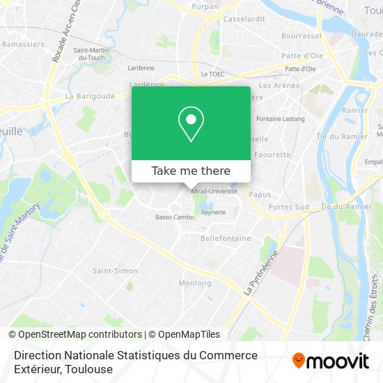 Direction Nationale Statistiques du Commerce Extérieur map