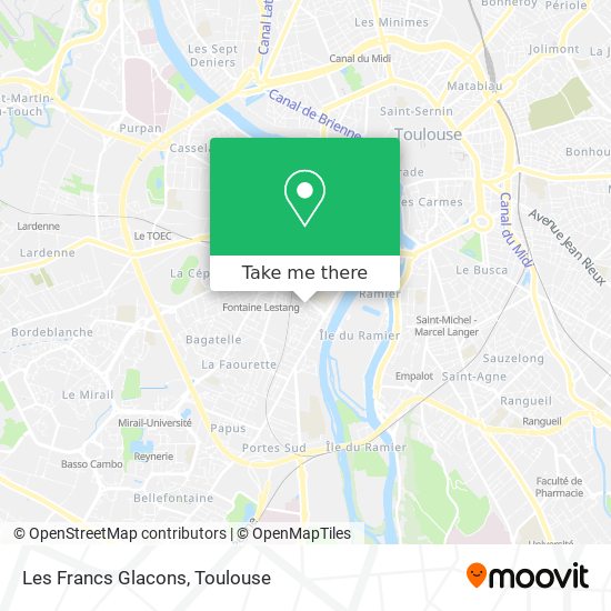 Les Francs Glacons map