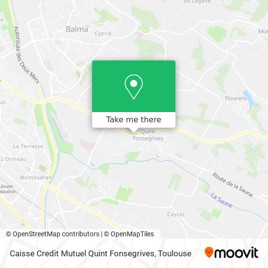 Caisse Credit Mutuel Quint Fonsegrives map