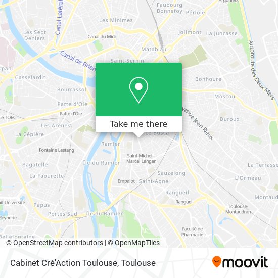 Mapa Cabinet Cré'Action Toulouse