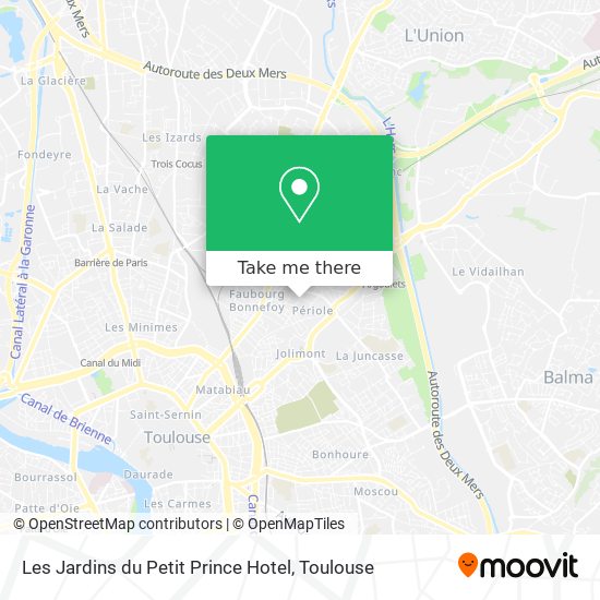 Les Jardins du Petit Prince Hotel map