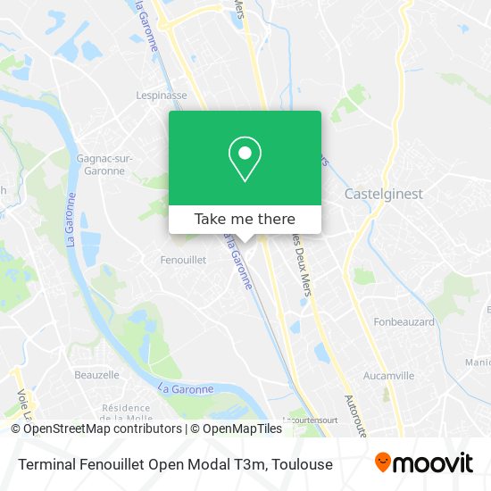 Mapa Terminal Fenouillet Open Modal T3m