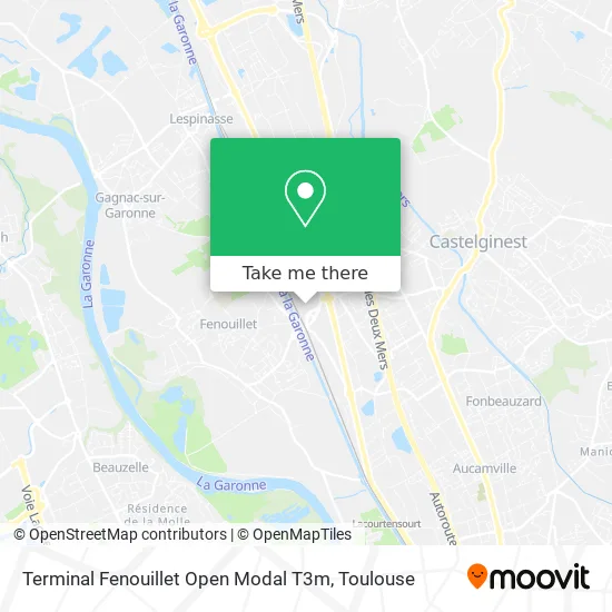 Terminal Fenouillet Open Modal T3m map