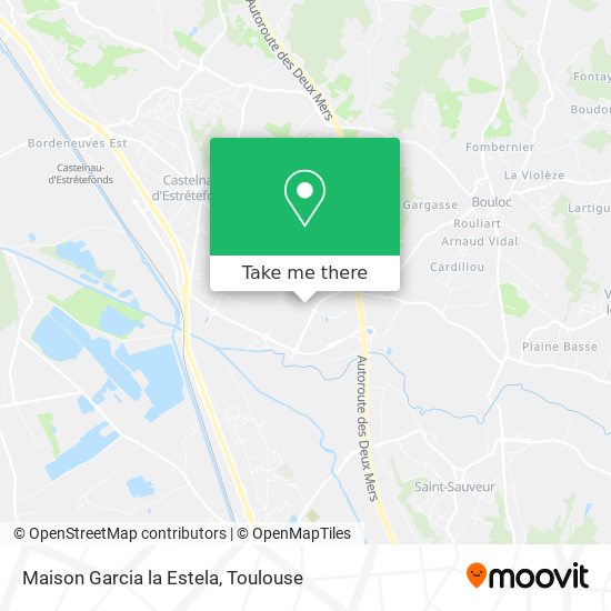 Maison Garcia la Estela map