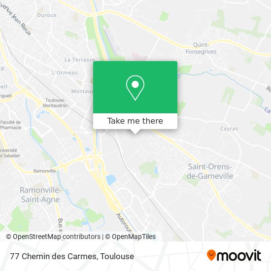 77 Chemin des Carmes map