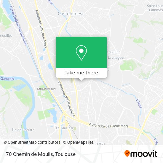 70 Chemin de Moulis map