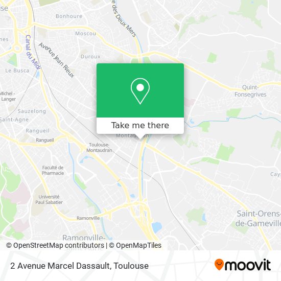 Mapa 2 Avenue Marcel Dassault