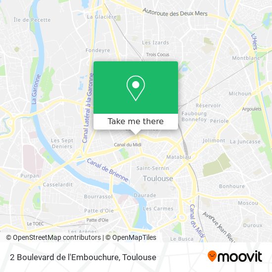 Mapa 2 Boulevard de l'Embouchure