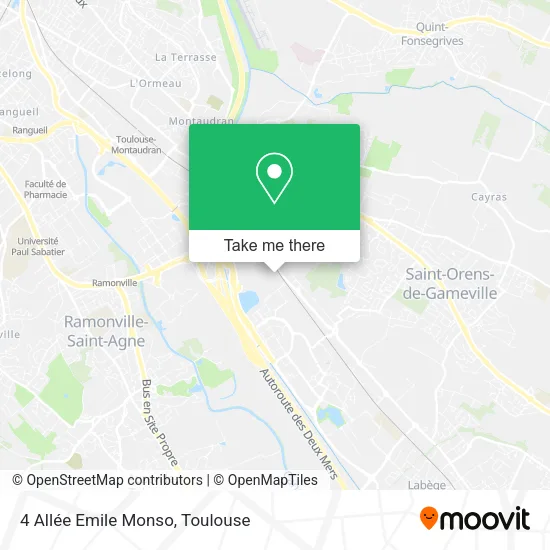 4 Allée Emile Monso map