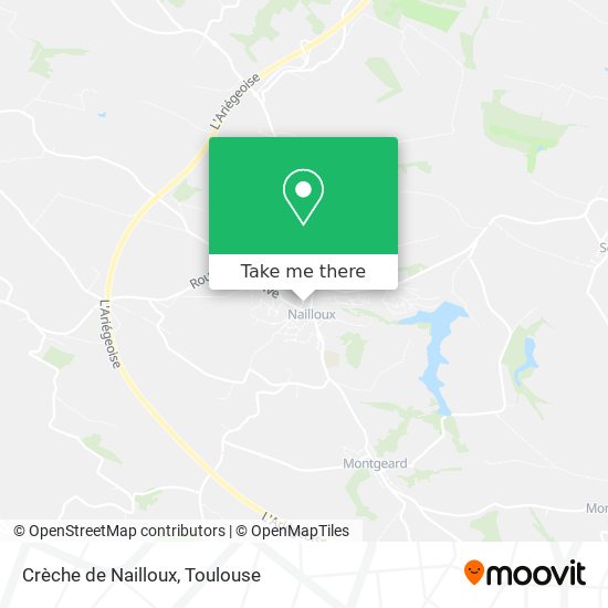 Crèche de Nailloux map