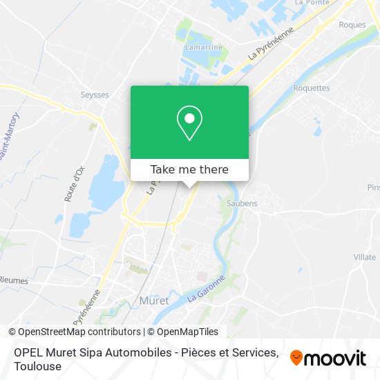OPEL Muret Sipa Automobiles - Pièces et Services map