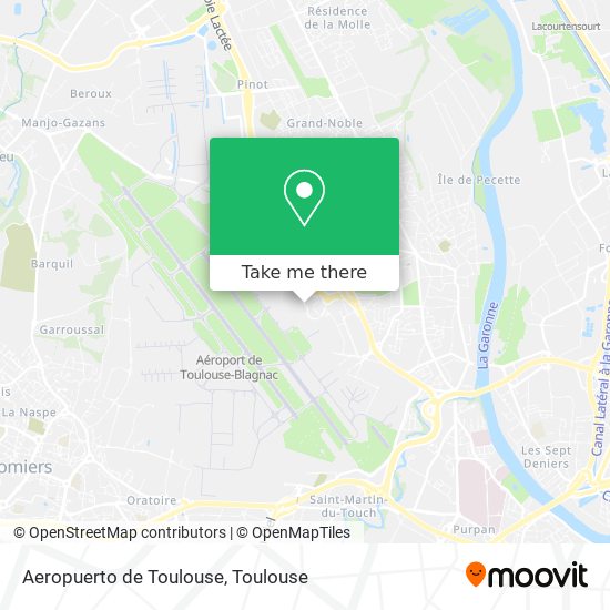 Aeropuerto de Toulouse map